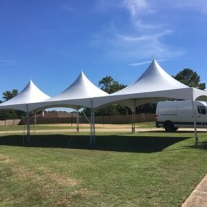 White & Clear Top Tent Rentals – Multiple Sizes (10x10 to 20x80)