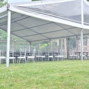 White & Clear Top Tent Rentals – Multiple Sizes (40x30 to 40x90)